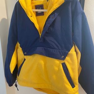 Vintage blue and yellow 80s/90s Gap ski jacket